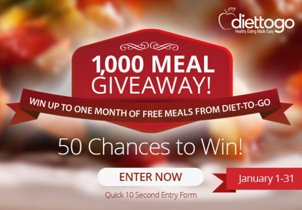 1,000 Meal Giveaway - 50 Chances to Win