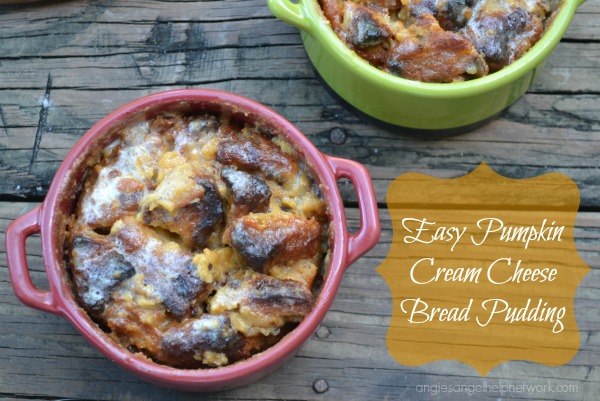 Easy Pumpkin Cream Cheese Bread Pudding Baked @Kohls #FindYourYes #CookWithKohls #Fall #recipe #foodporn