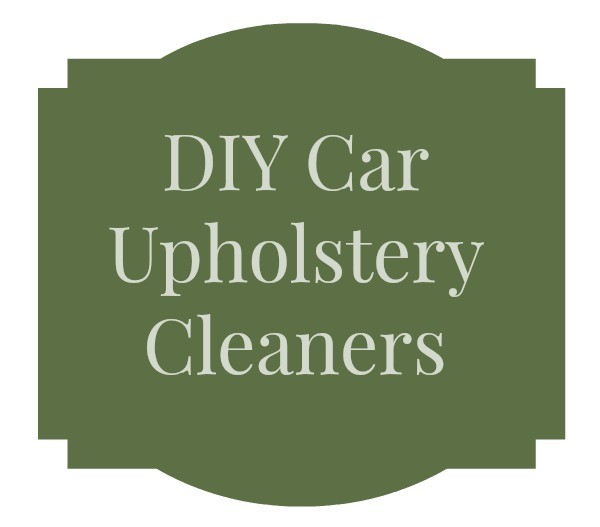 DIY Car Upholstery Cleaners