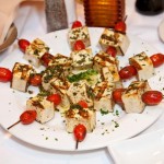 Tofu Tomato and Herb Skewers