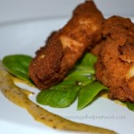 Pound Cake Fried Chicken Strips With Spicy Honey Mustard